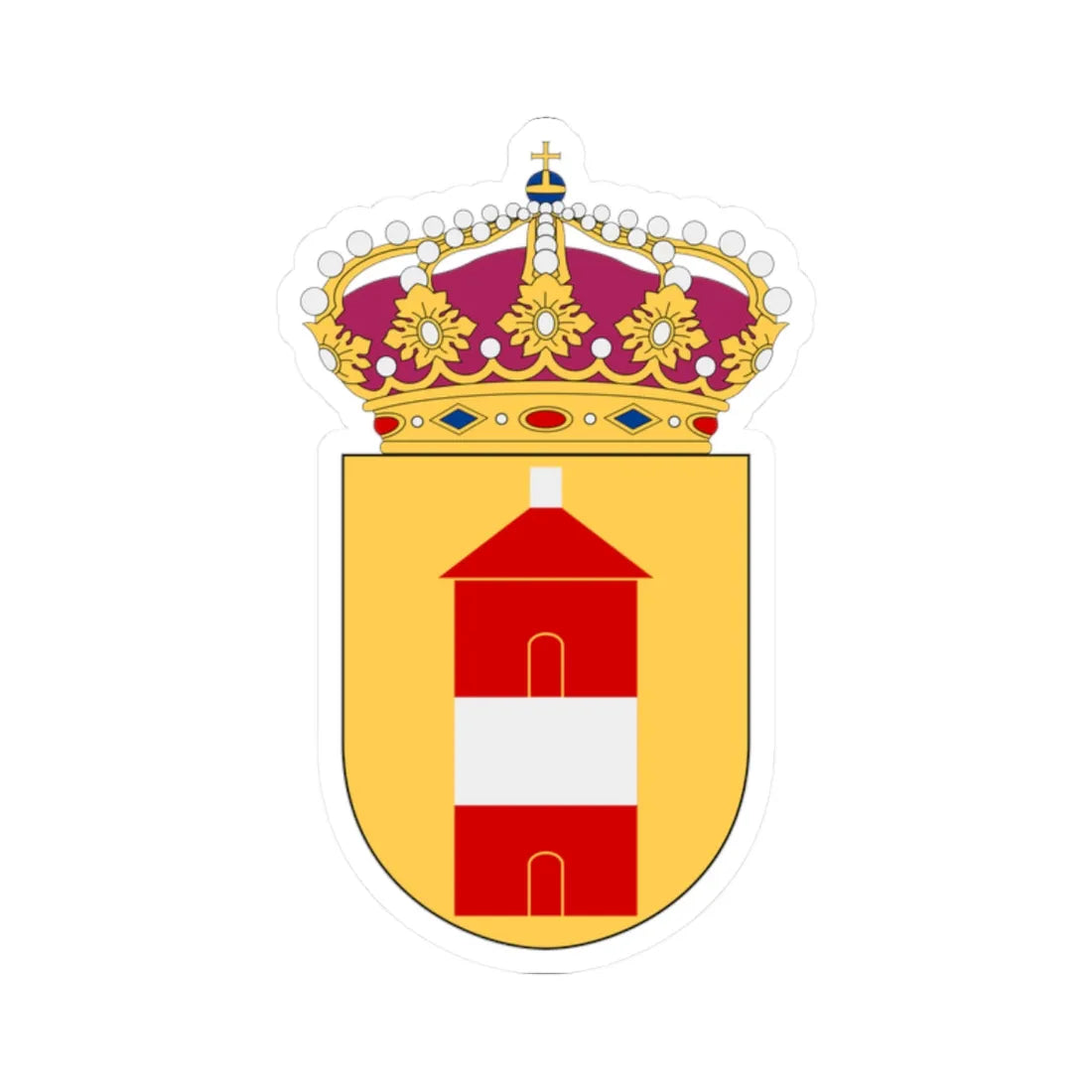 HMS Arholma vapen (Sweden) (Coat of Arms) STICKER Vinyl Kiss-Cut Decal 2 Inch White - The Sticker Space
