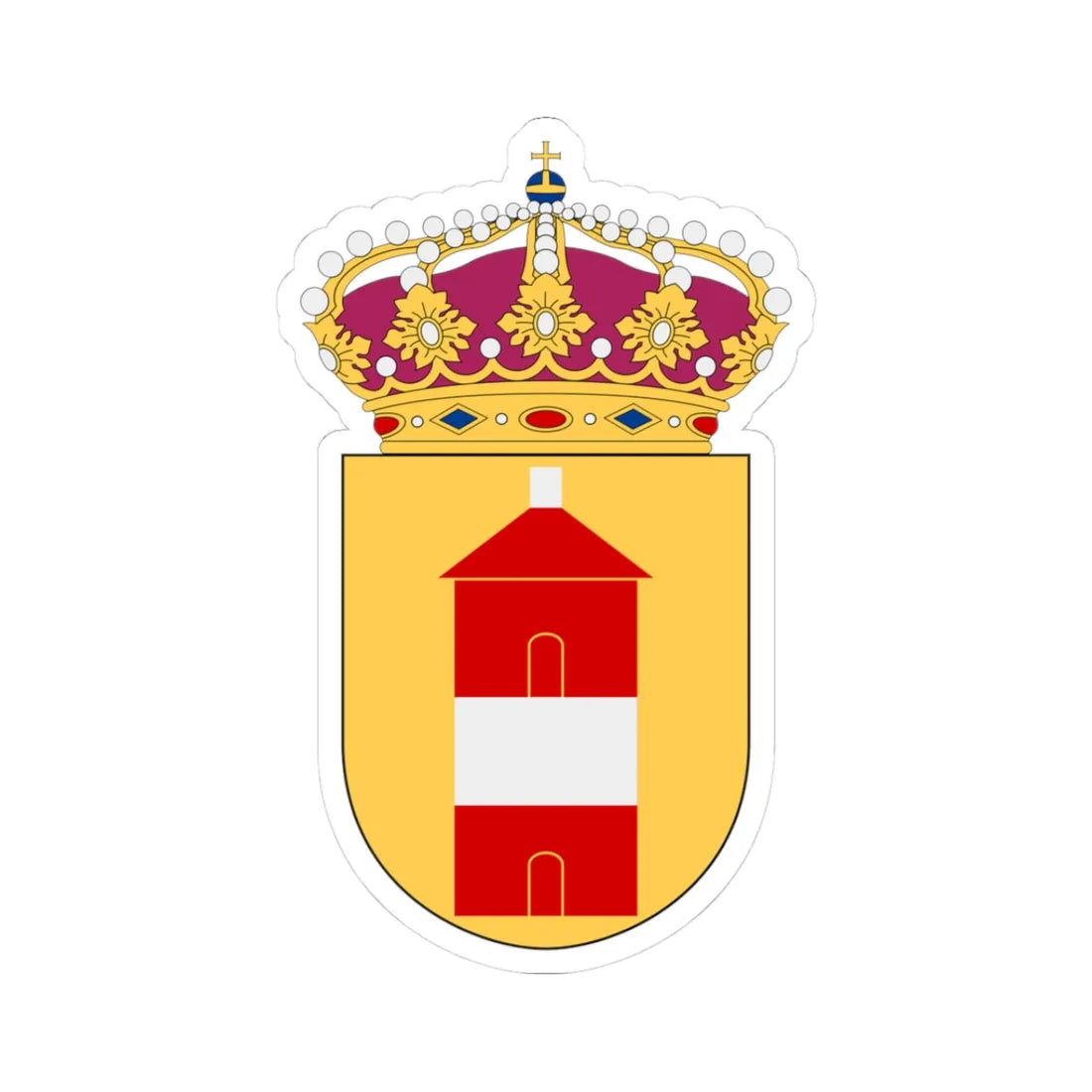 HMS Arholma vapen (Sweden) (Coat of Arms) STICKER Vinyl Kiss-Cut Decal 3 Inch White - The Sticker Space