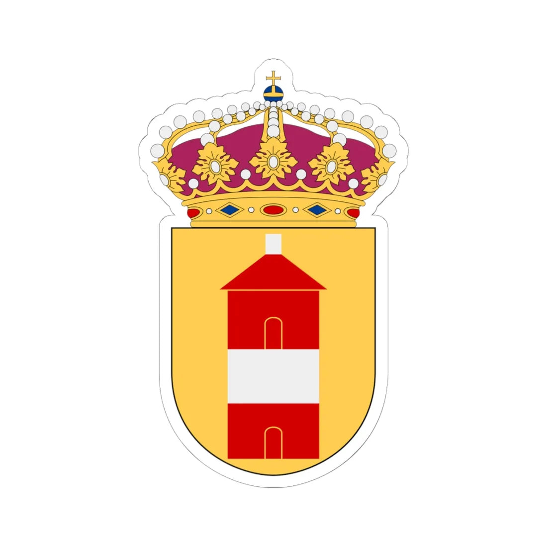 HMS Arholma vapen (Sweden) (Coat of Arms) STICKER Vinyl Kiss-Cut Decal 6 Inch White - The Sticker Space