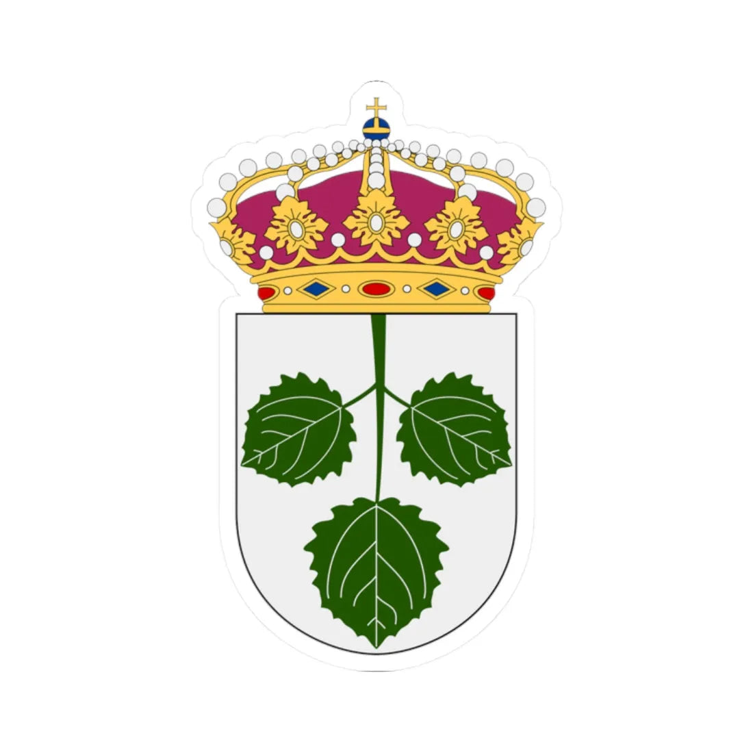 HMS Aspö vapen (Sweden) (Coat of Arms) STICKER Vinyl Kiss-Cut Decal 2 Inch White - The Sticker Space