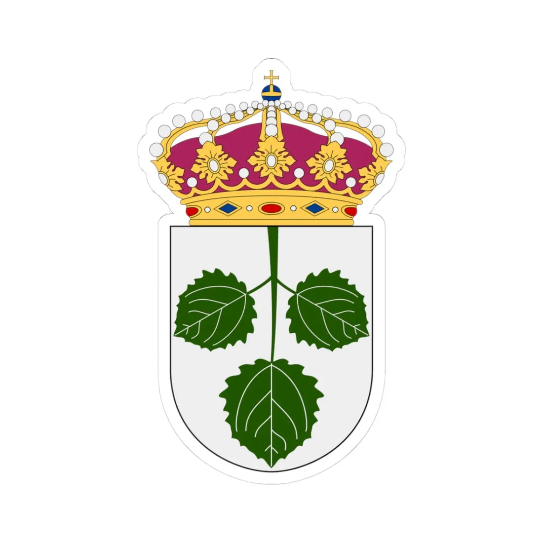 HMS Aspö vapen (Sweden) (Coat of Arms) STICKER Vinyl Kiss-Cut Decal 3 Inch White - The Sticker Space