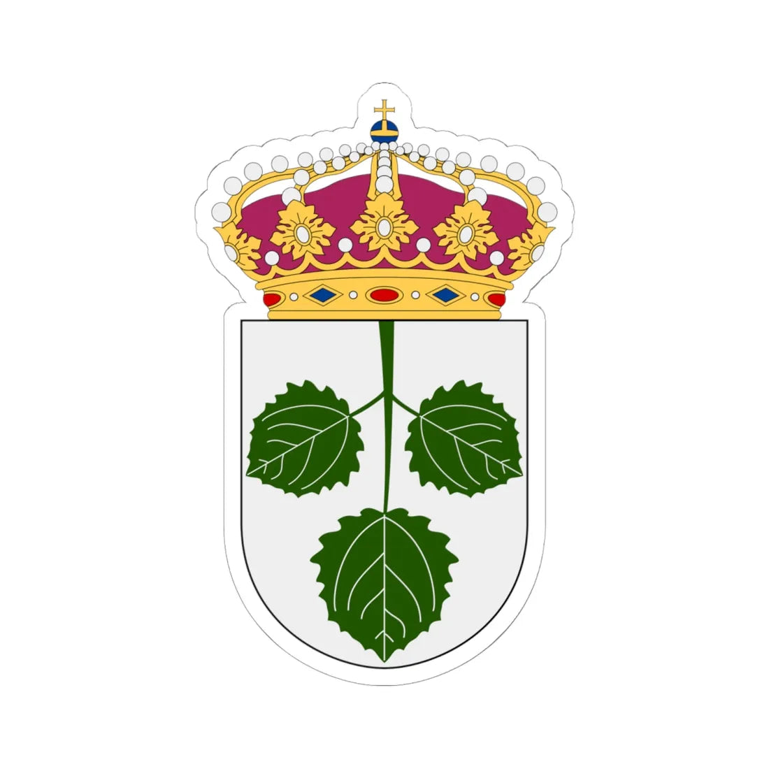 HMS Aspö vapen (Sweden) (Coat of Arms) STICKER Vinyl Kiss-Cut Decal 6 Inch White - The Sticker Space