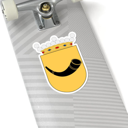 HMS Claes Horn vapen (Sweden) (Coat of Arms) STICKER Vinyl Kiss-Cut Decal - The Sticker Space