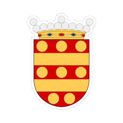 HMS Clas Fleming vapen (Sweden) (Coat of Arms) STICKER Vinyl Kiss-Cut Decal 4 Inch White - The Sticker Space