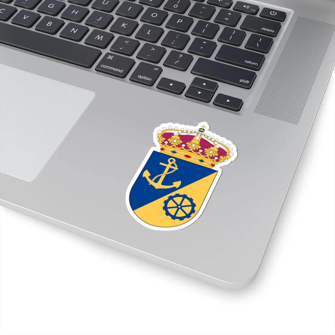 HMS Gålö vapen (Sweden) (Coat of Arms) STICKER Vinyl Kiss-Cut Decal - The Sticker Space