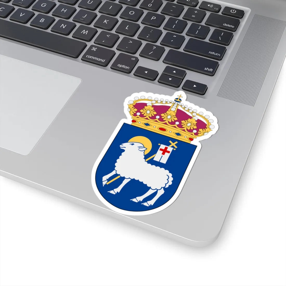 HMS Gotland vapen flygplanskryssare (Sweden) (Coat of Arms) STICKER Vinyl Kiss-Cut Decal - The Sticker Space