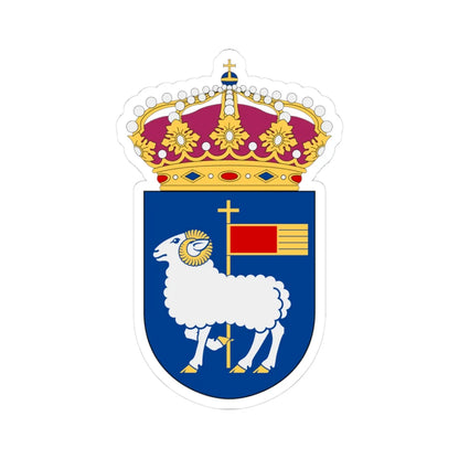 HMS Gotland vapen ubåt (Sweden) (Coat of Arms) STICKER Vinyl Kiss-Cut Decal 3 Inch White - The Sticker Space