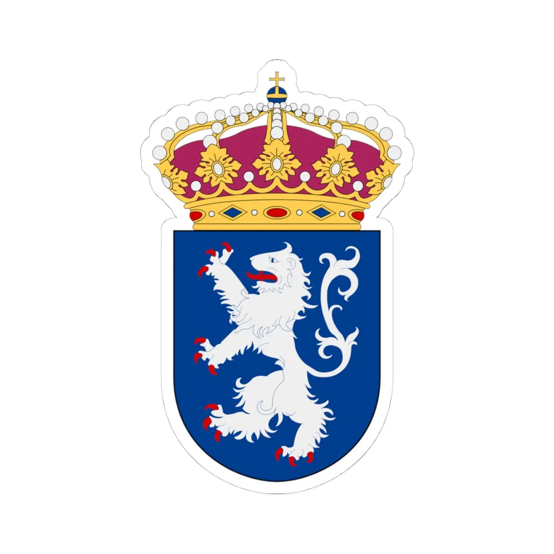 HMS Halland vapen (Sweden) (Coat of Arms) STICKER Vinyl Kiss-Cut Decal - The Sticker Space