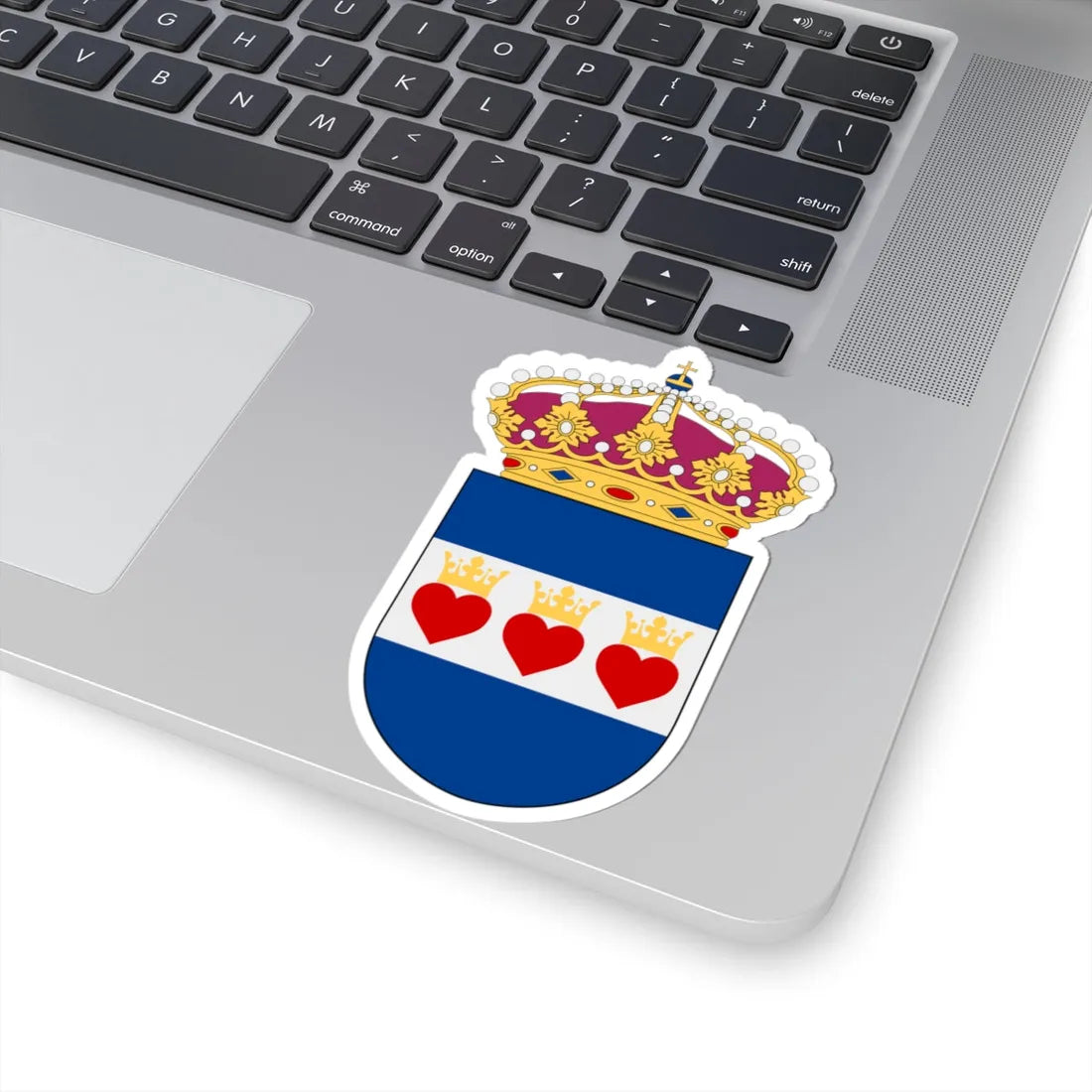 HMS Halmstad vapen (Sweden) (Coat of Arms) STICKER Vinyl Kiss-Cut Decal - The Sticker Space