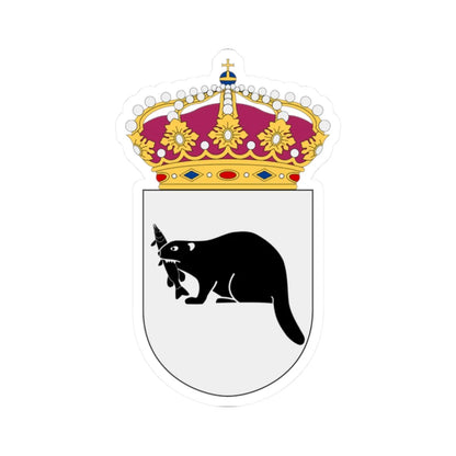 HMS Härnösand vapen (Sweden) (Coat of Arms) STICKER Vinyl Kiss-Cut Decal 2 Inch White - The Sticker Space