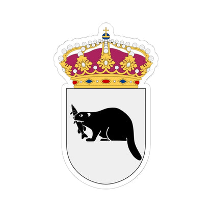 HMS Härnösand vapen (Sweden) (Coat of Arms) STICKER Vinyl Kiss-Cut Decal 6 Inch White - The Sticker Space