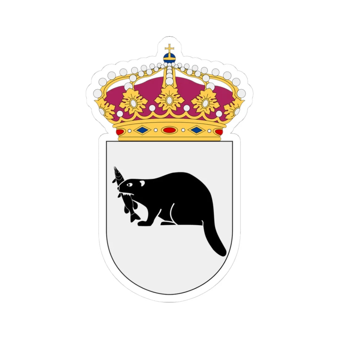 HMS Härnösand vapen (Sweden) (Coat of Arms) STICKER Vinyl Kiss-Cut Decal - The Sticker Space