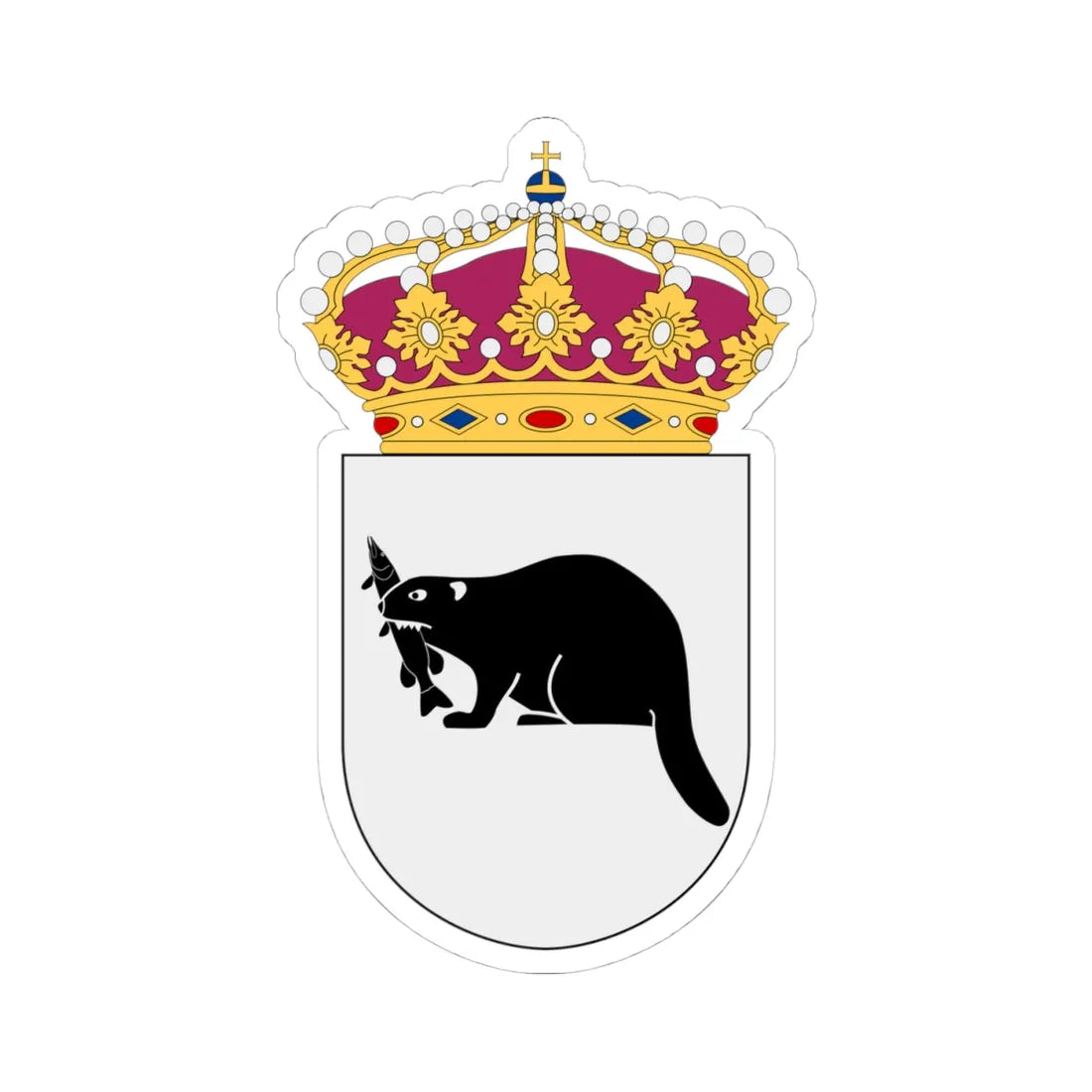 HMS Härnösand vapen (Sweden) (Coat of Arms) STICKER Vinyl Kiss-Cut Decal - The Sticker Space