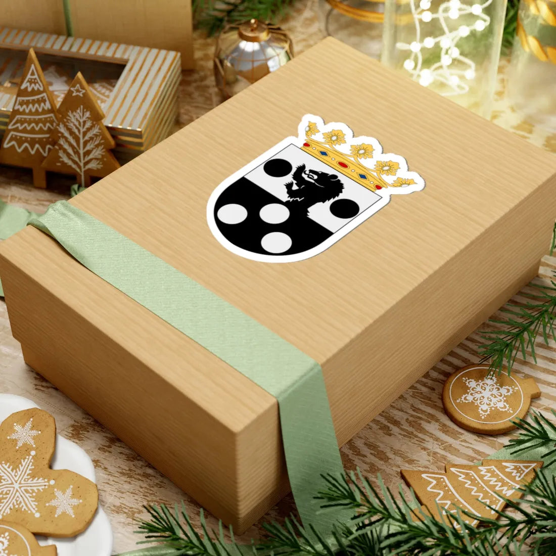 HMS Jacob Bagge vapen (Sweden) (Coat of Arms) STICKER Vinyl Kiss-Cut Decal - The Sticker Space