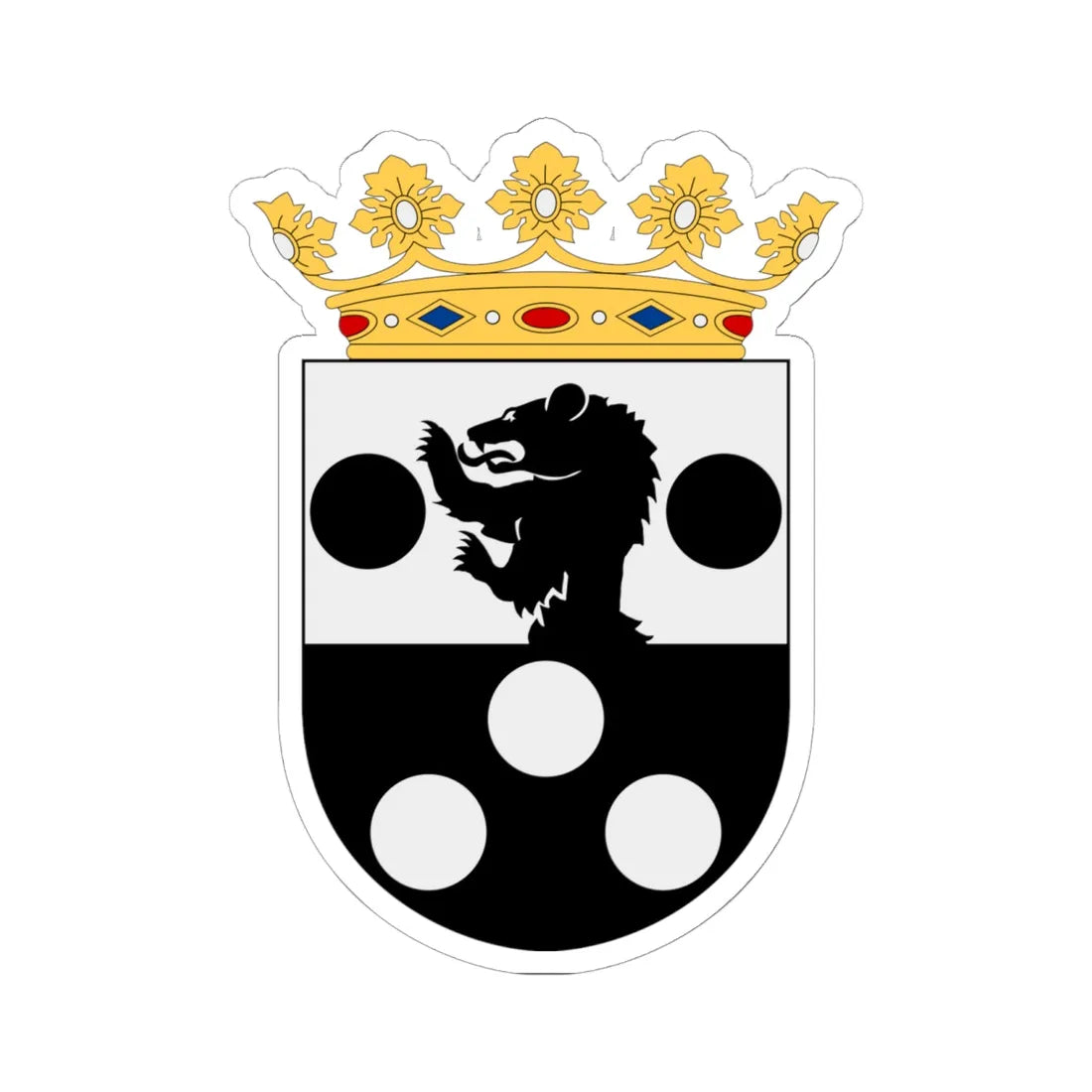 HMS Jacob Bagge vapen (Sweden) (Coat of Arms) STICKER Vinyl Kiss-Cut Decal - The Sticker Space