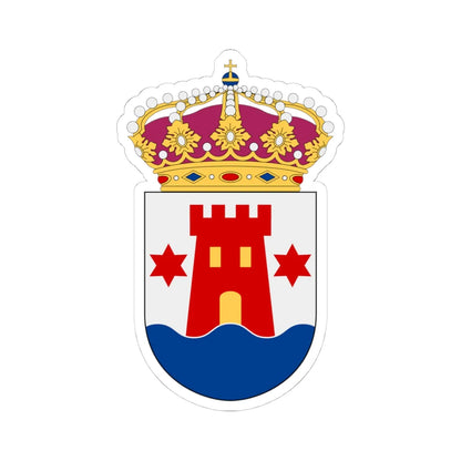 HMS Kalmar vapen (Sweden) (Coat of Arms) STICKER Vinyl Kiss-Cut Decal 4 Inch White - The Sticker Space