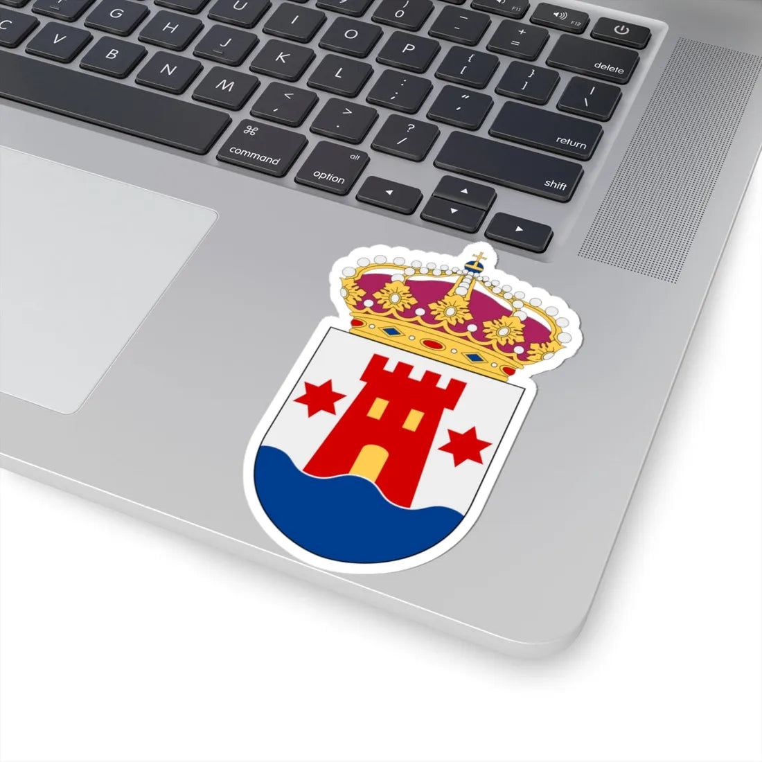 HMS Kalmar vapen (Sweden) (Coat of Arms) STICKER Vinyl Kiss-Cut Decal - The Sticker Space