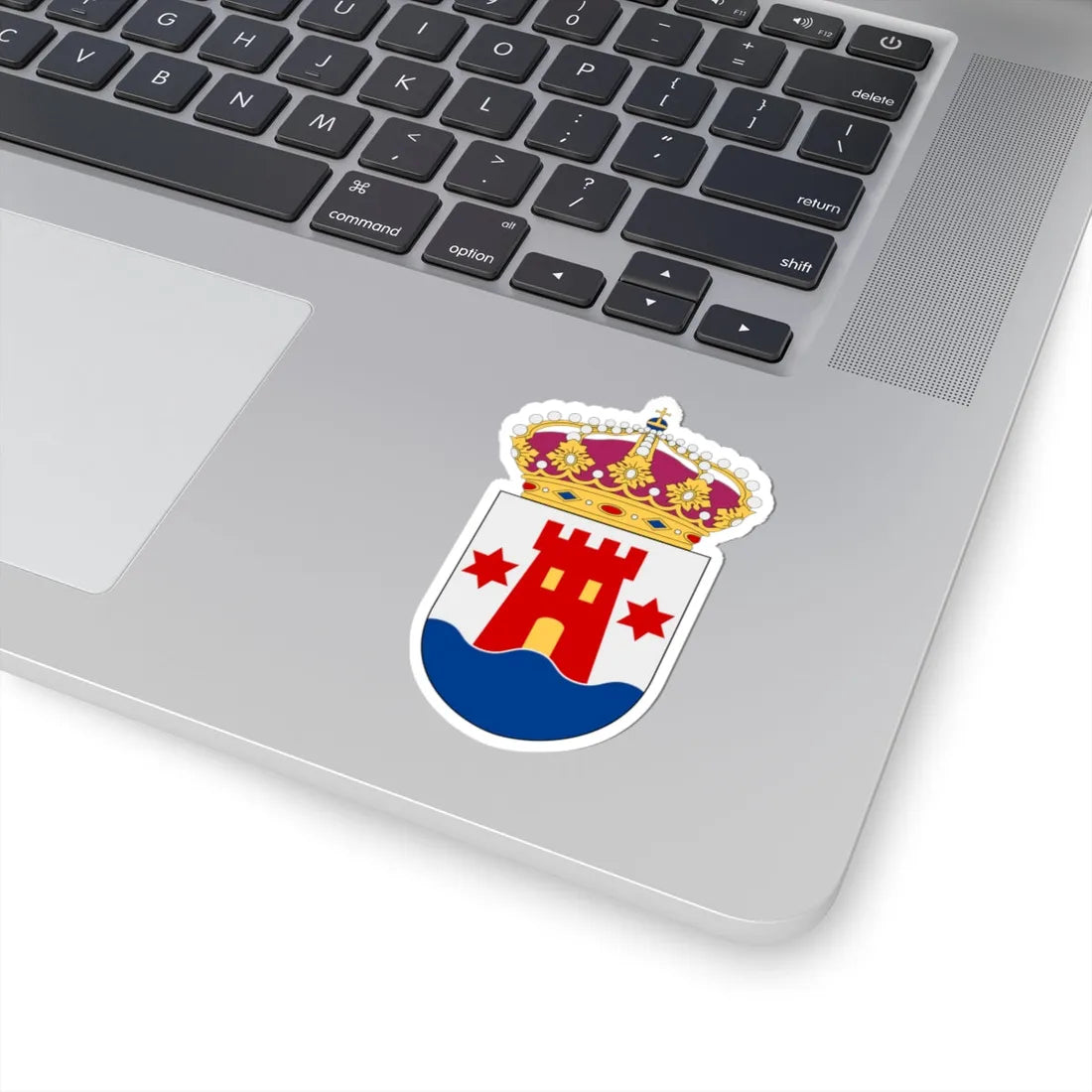 HMS Kalmar vapen (Sweden) (Coat of Arms) STICKER Vinyl Kiss-Cut Decal - The Sticker Space