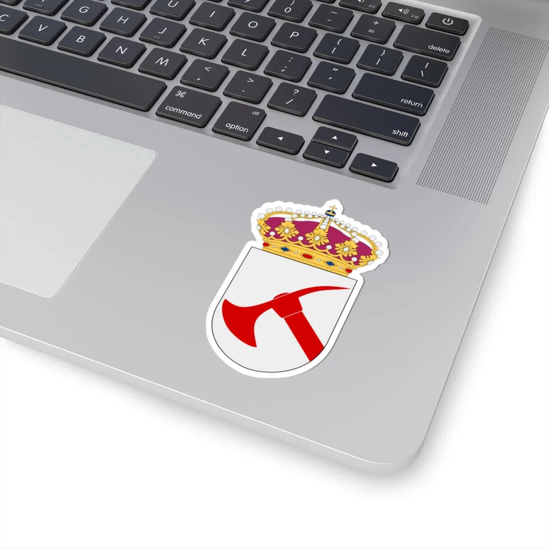HMS Kaparen vapen (Sweden) (Coat of Arms) STICKER Vinyl Kiss-Cut Decal - The Sticker Space