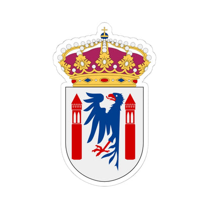 HMS Karlstad vapen (Sweden) (Coat of Arms) STICKER Vinyl Kiss-Cut Decal 6 Inch White - The Sticker Space