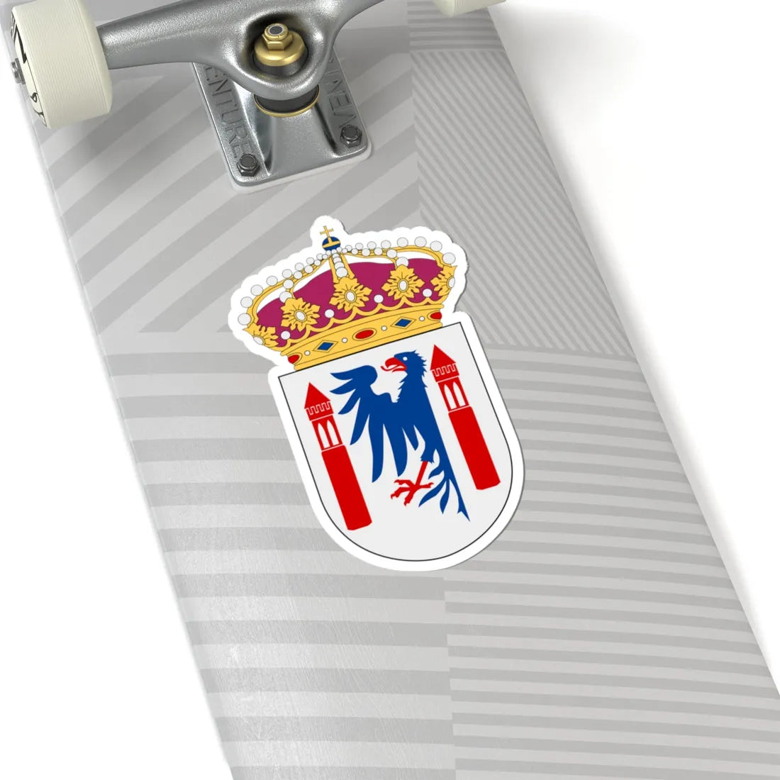 HMS Karlstad vapen (Sweden) (Coat of Arms) STICKER Vinyl Kiss-Cut Decal - The Sticker Space