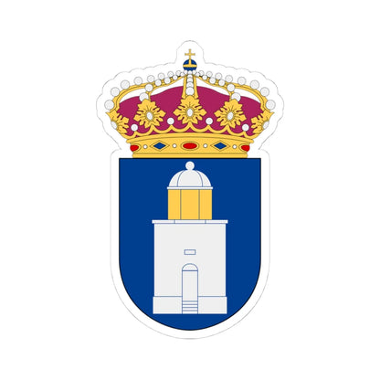 HMS Koster vapen (Sweden) (Coat of Arms) STICKER Vinyl Kiss-Cut Decal 4 Inch White - The Sticker Space