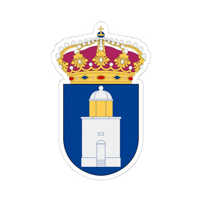 HMS Koster vapen (Sweden) (Coat of Arms) STICKER Vinyl Kiss-Cut Decal 6 Inch White - The Sticker Space