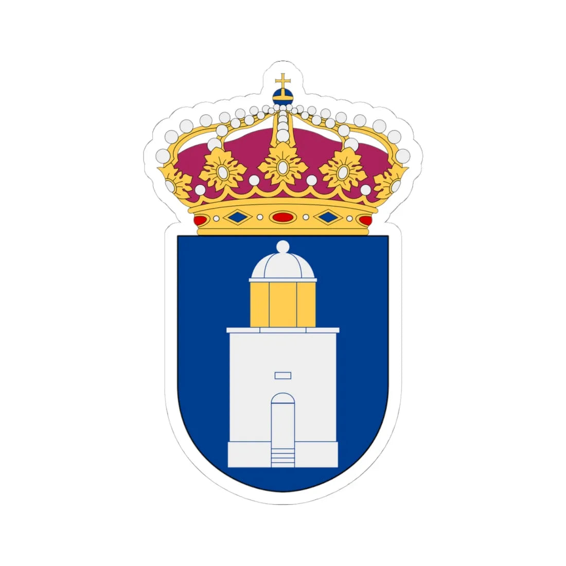 HMS Koster vapen (Sweden) (Coat of Arms) STICKER Vinyl Kiss-Cut Decal - The Sticker Space