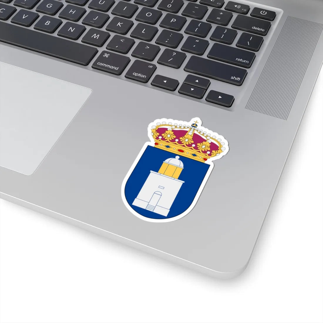 HMS Koster vapen (Sweden) (Coat of Arms) STICKER Vinyl Kiss-Cut Decal - The Sticker Space