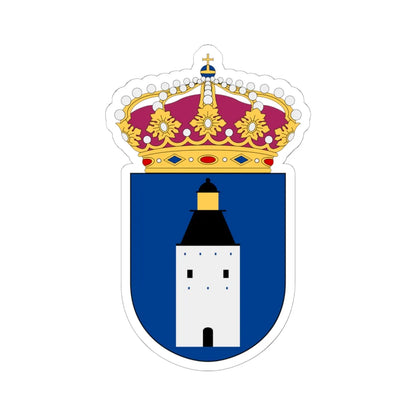 HMS Landsort vapen (Sweden) (Coat of Arms) STICKER Vinyl Kiss-Cut Decal 6 Inch White - The Sticker Space