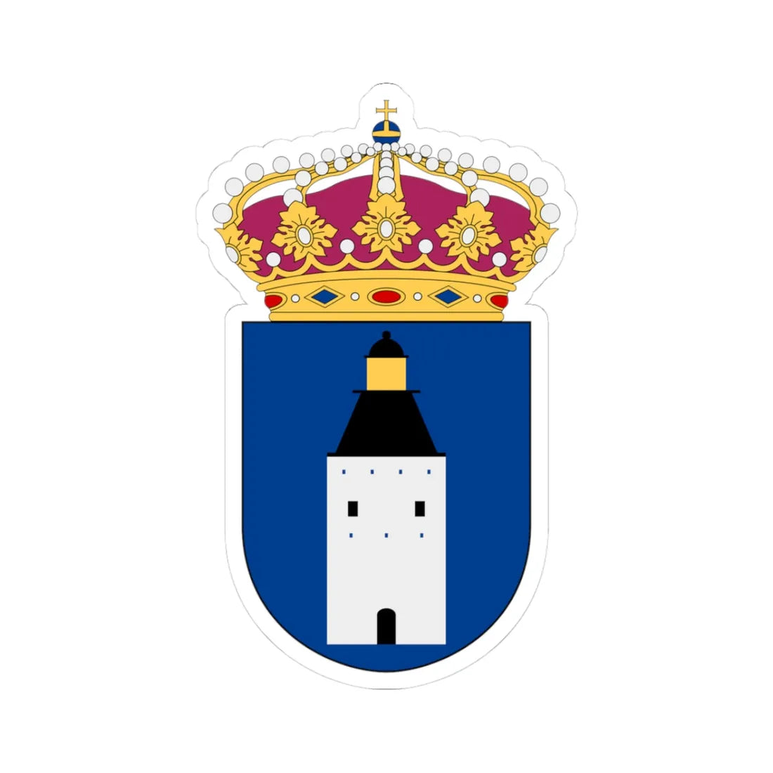HMS Landsort vapen (Sweden) (Coat of Arms) STICKER Vinyl Kiss-Cut Decal - The Sticker Space