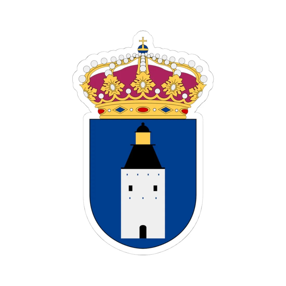 HMS Landsort vapen (Sweden) (Coat of Arms) STICKER Vinyl Kiss-Cut Decal - The Sticker Space