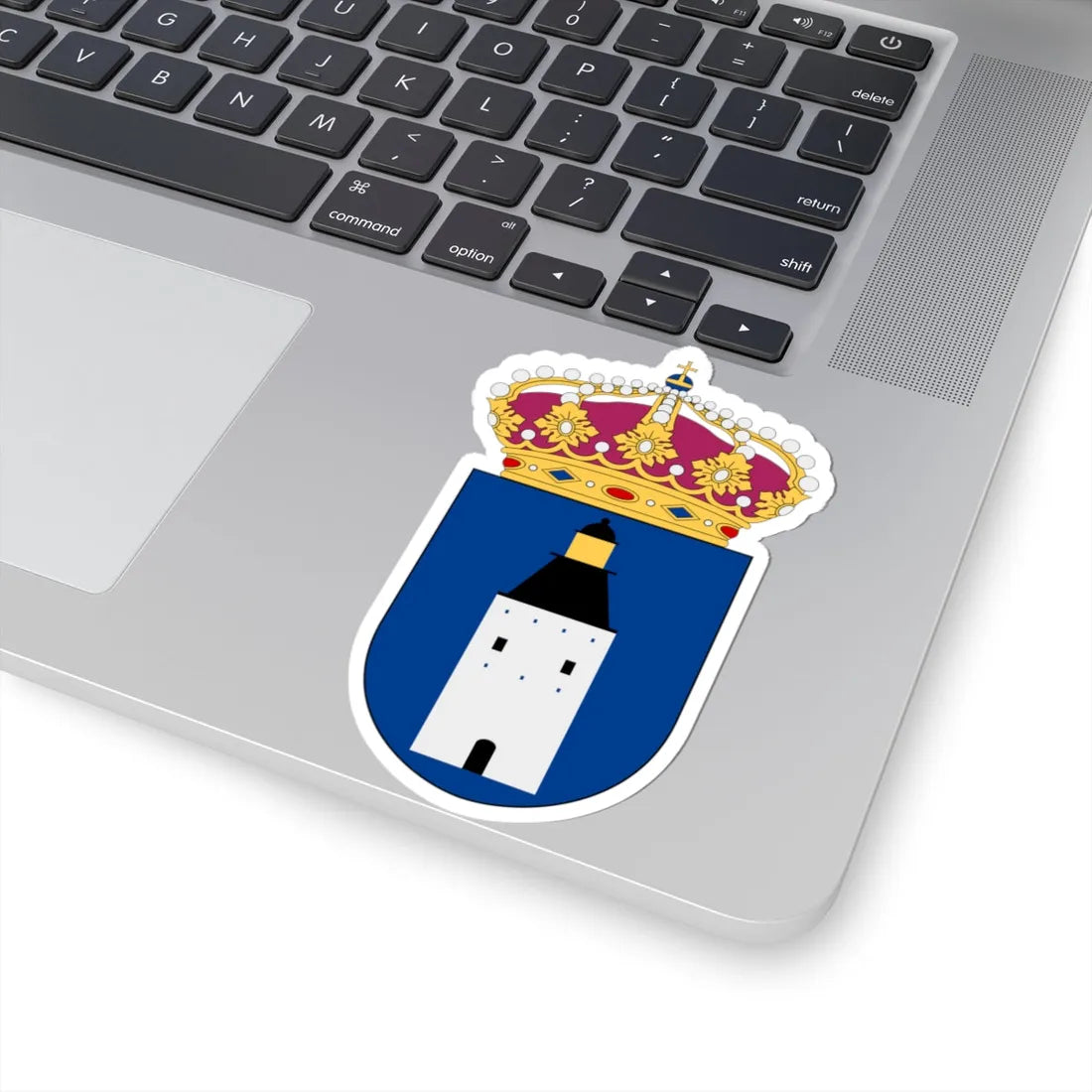 HMS Landsort vapen (Sweden) (Coat of Arms) STICKER Vinyl Kiss-Cut Decal - The Sticker Space