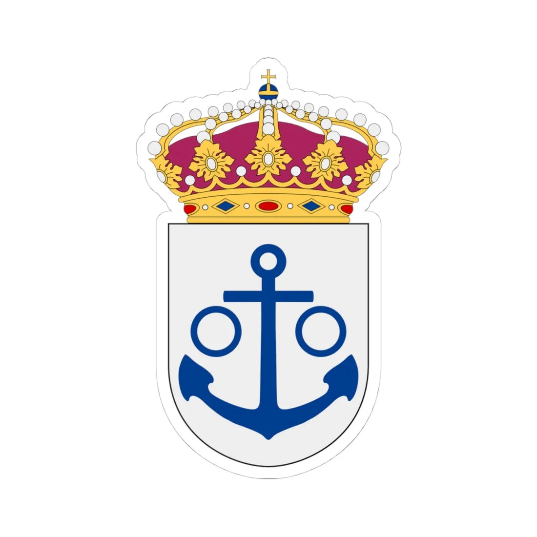 HMS Älvsnabben vapen (Sweden) (Coat of Arms) STICKER Vinyl Kiss-Cut Decal - The Sticker Space