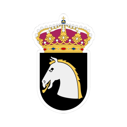 HMS Magne vapen (Sweden) (Coat of Arms) STICKER Vinyl Kiss-Cut Decal 3 Inch White - The Sticker Space