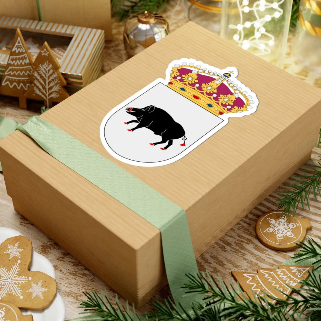 HMS Ornö vapen (Sweden) (Coat of Arms) STICKER Vinyl Kiss-Cut Decal - The Sticker Space