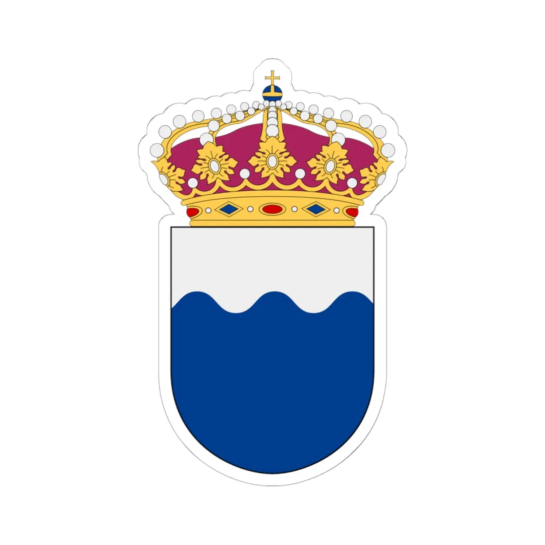 HMS Smyge vapen (Sweden) (Coat of Arms) STICKER Vinyl Kiss-Cut Decal - The Sticker Space