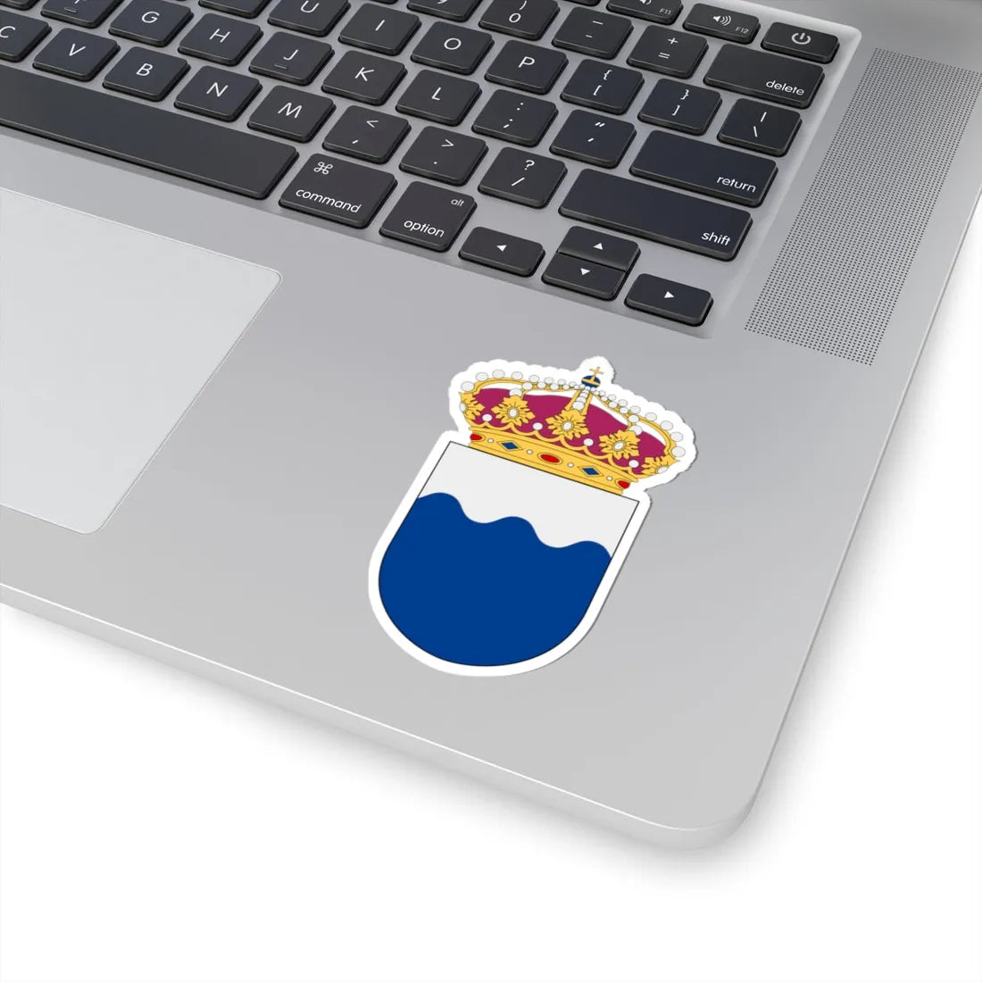 HMS Smyge vapen (Sweden) (Coat of Arms) STICKER Vinyl Kiss-Cut Decal - The Sticker Space
