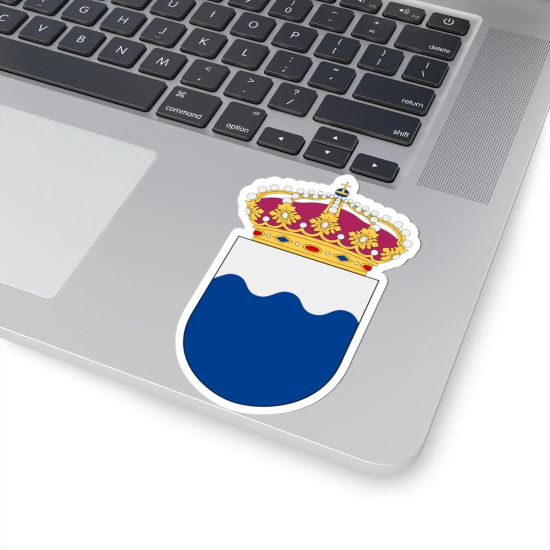 HMS Smyge vapen (Sweden) (Coat of Arms) STICKER Vinyl Kiss-Cut Decal - The Sticker Space