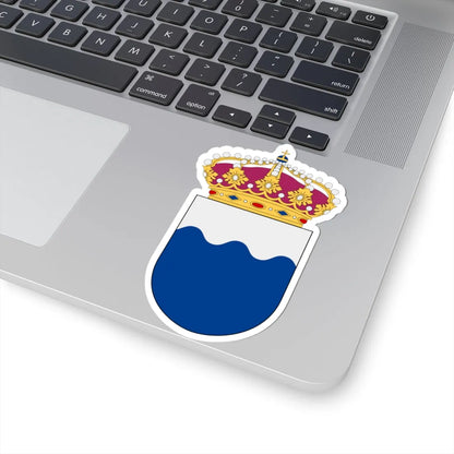 HMS Smyge vapen (Sweden) (Coat of Arms) STICKER Vinyl Kiss-Cut Decal - The Sticker Space