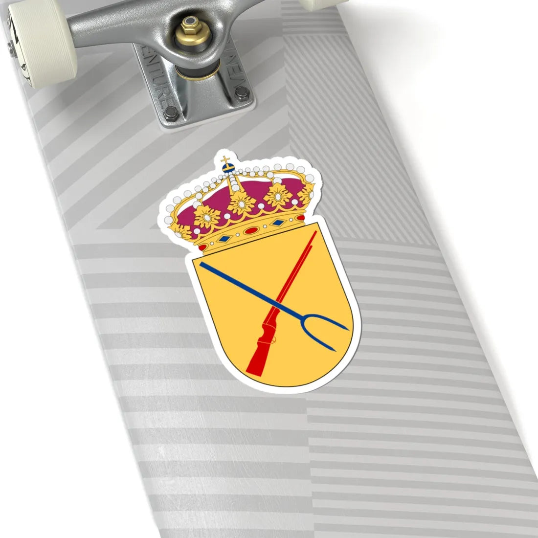 HMS Snapphanen vapen (Sweden) (Coat of Arms) STICKER Vinyl Kiss-Cut Decal - The Sticker Space