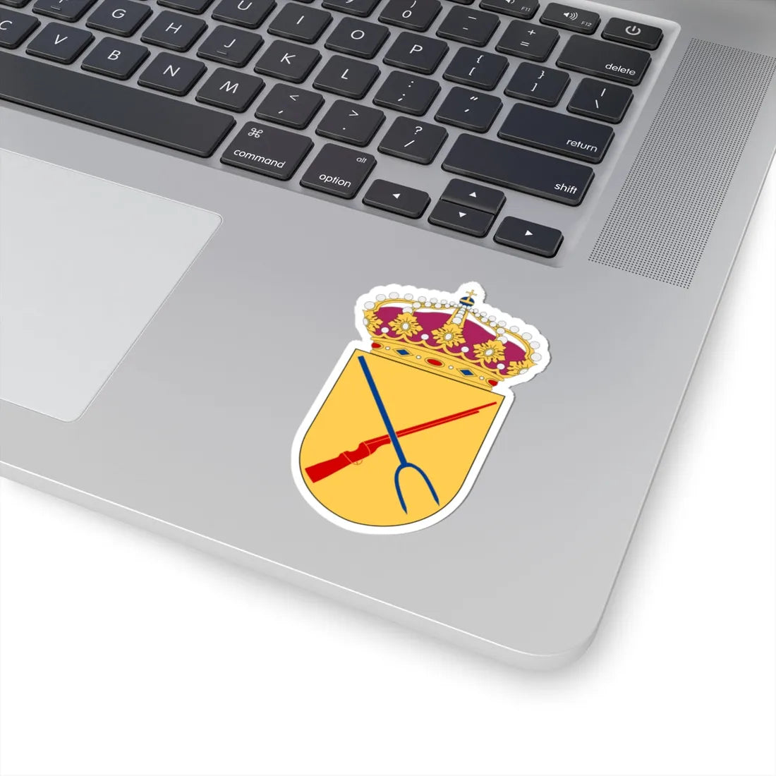 HMS Snapphanen vapen (Sweden) (Coat of Arms) STICKER Vinyl Kiss-Cut Decal - The Sticker Space