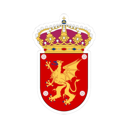 HMS Östergötland vapen (Sweden) (Coat of Arms) STICKER Vinyl Kiss-Cut Decal 3 Inch White - The Sticker Space