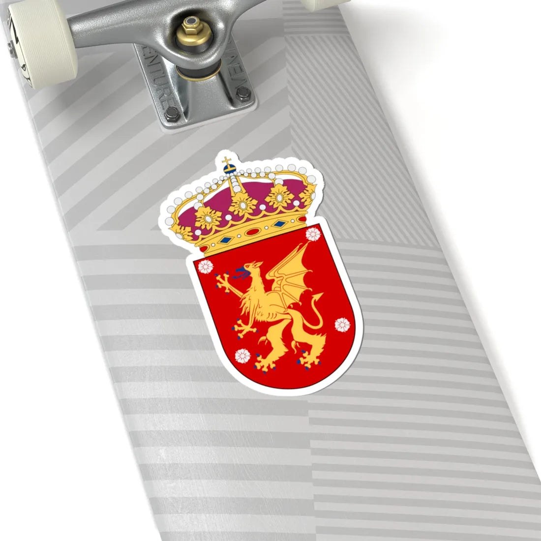 HMS Östergötland vapen (Sweden) (Coat of Arms) STICKER Vinyl Kiss-Cut Decal - The Sticker Space