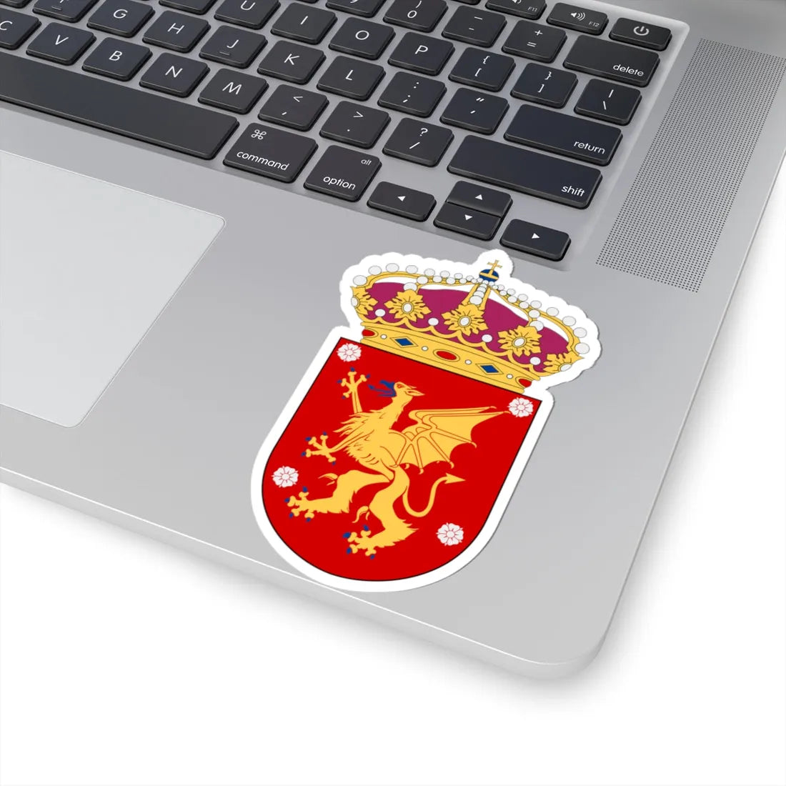 HMS Östergötland vapen (Sweden) (Coat of Arms) STICKER Vinyl Kiss-Cut Decal - The Sticker Space