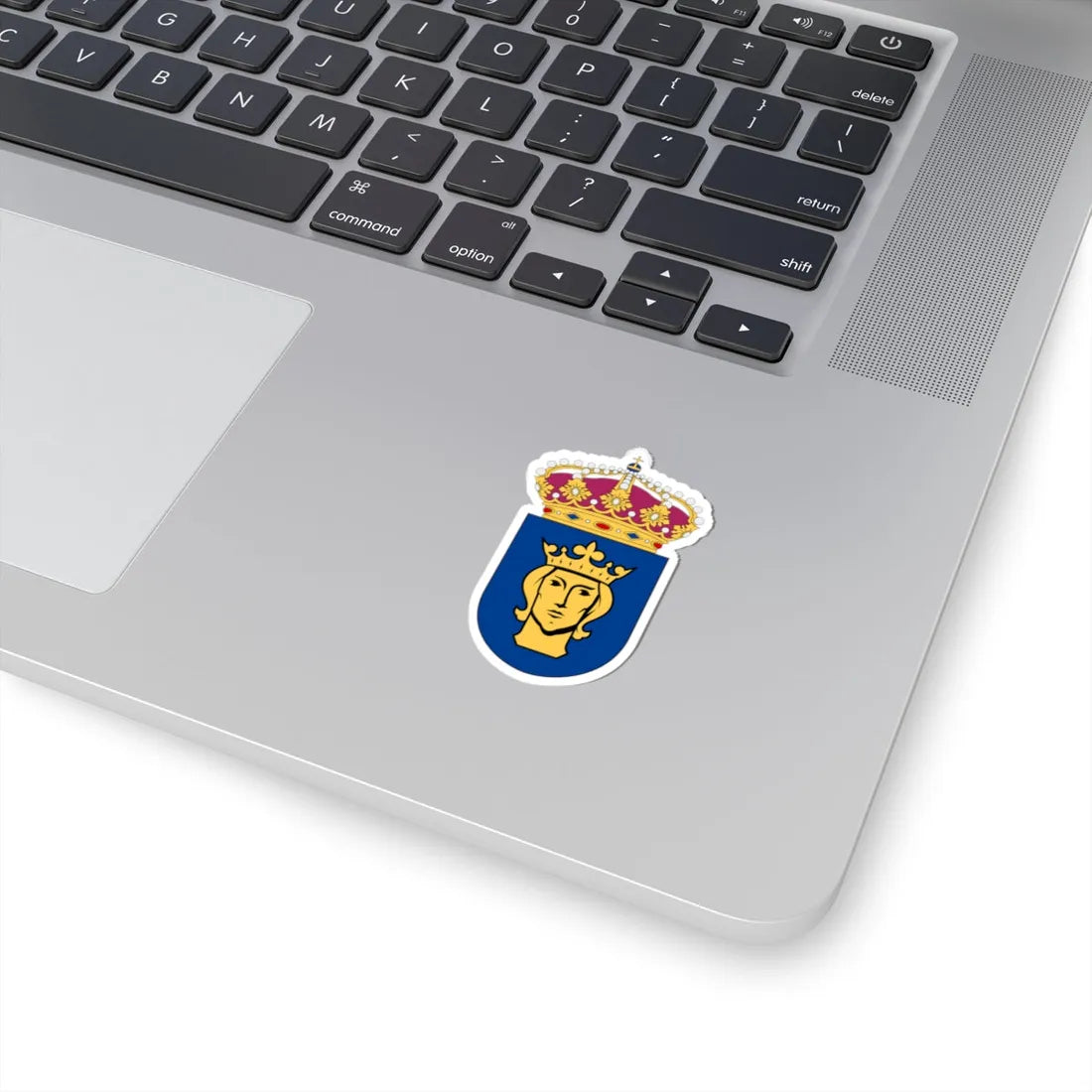 HMS Stockholm vapen bra (Sweden) (Coat of Arms) STICKER Vinyl Kiss-Cut Decal - The Sticker Space