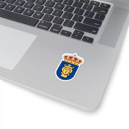 HMS Stockholm vapen bra (Sweden) (Coat of Arms) STICKER Vinyl Kiss-Cut Decal - The Sticker Space