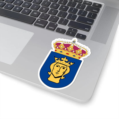 HMS Stockholm vapen bra (Sweden) (Coat of Arms) STICKER Vinyl Kiss-Cut Decal - The Sticker Space