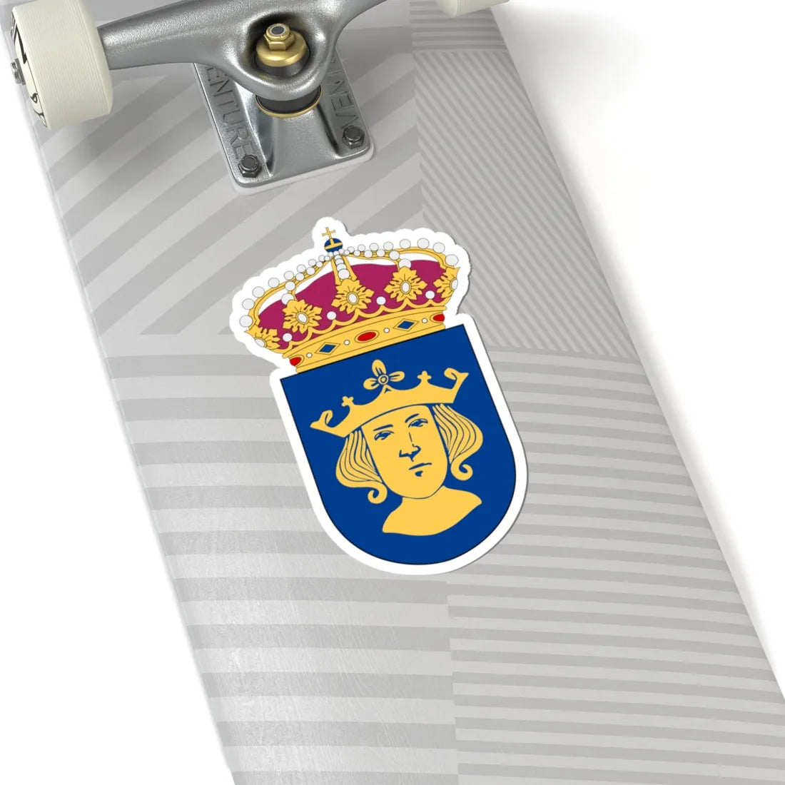 HMS Stockholm vapen (Sweden) (Coat of Arms) STICKER Vinyl Kiss-Cut Decal - The Sticker Space