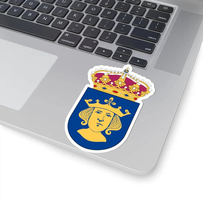 HMS Stockholm vapen (Sweden) (Coat of Arms) STICKER Vinyl Kiss-Cut Decal - The Sticker Space
